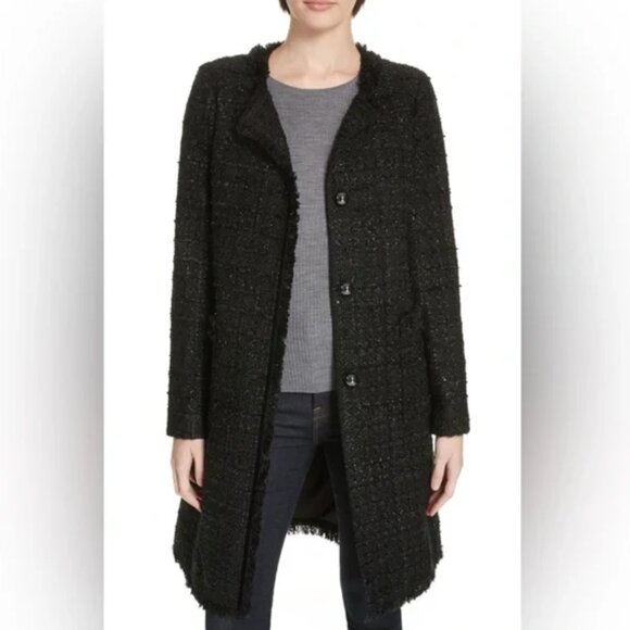 🎁 NWT Kate Spade New York Dashing Beauty Sparkle Tweed Coat - Picture 6 of 16